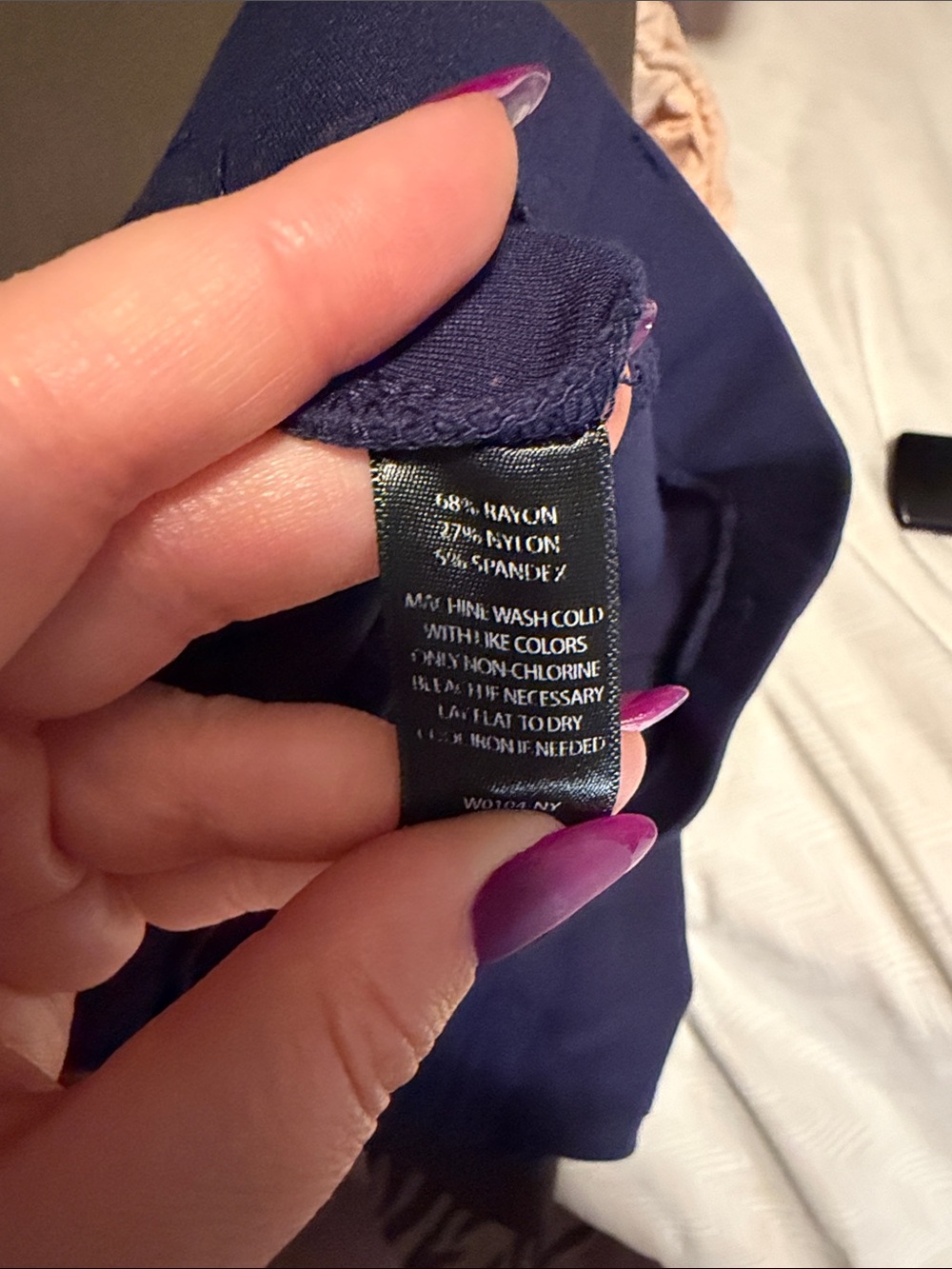 Beta Brand Cropped Navy Dress Pants - Picture 5 of 5